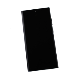 Přední kryt Samsung S918 Galaxy S23 Ultra Black / černý + LCD + dotyková deska, Originál