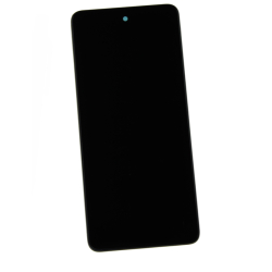 Přední kryt Motorola Moto G04s Black / černý + LCD + dotyková deska, Originál
