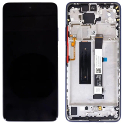 Přední kryt Xiaomi Mi 10T Lite 5G Blue / modrý + LCD + dotyková deska, Originál