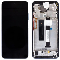 Přední kryt Xiaomi Mi 10T Lite 5G Grey / šedý + LCD + dotyková deska, Originál