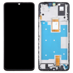 Přední kryt Huawei Honor X7a Black / černý + LCD + dotyková deska, Originál