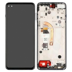 Přední kryt Motorola Moto G100 Black / černý + LCD + dotyková deska, Originál