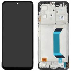 Přední kryt Xiaomi Poco X5 5G, Redmi Note 12 5G Black / černý + LCD + dotyková deska, Ori