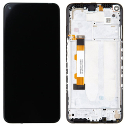 Přední kryt Xiaomi Redmi Note 9T Gray / šedý + LCD + dotyková deska, Originál