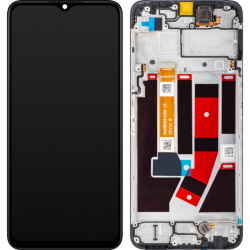 Přední kryt OnePlus Nord N20 SE, Oppo 18, A57s Black / černý + LCD + dotyková deska, Origi