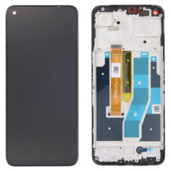 Přední kryt OnePlus Nord CE 2 Lite 5G Black / černý + LCD + dotyková deska, Originál