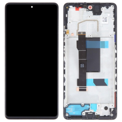 Přední kryt Xiaomi Redmi Note 12 Pro 5G, Poco X5 Pro 5G Black + LCD + dotyk, Originá - TFT