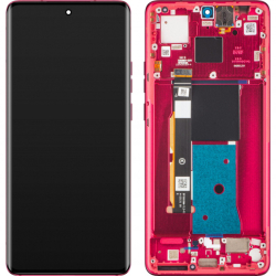 Přední kryt Motorola Edge 40 Viva Magenta + LCD + dotyková deska, Originál