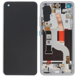 Přední kryt Asus Zenfone 8 ZS590KS Silver / stříbrný + LCD + dotyková deska, Originál