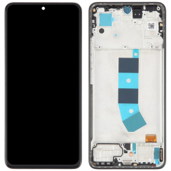 Přední kryt Xiaomi Redmi Note 13 4G Black / černý + LCD + dotyková deska, Originál - TFT