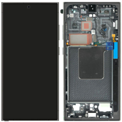 Přední kryt Samsung S928B Galaxy S24 Ultra 5G Titanium Black Blue Green + LCD + dotyk, Ori