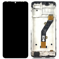 Přední kryt Infinix Smart 7 HD Black / černý + LCD + dotyková deska, Originál