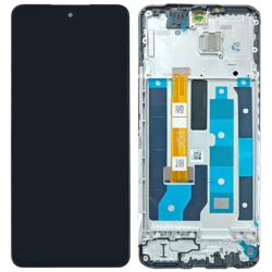 Přední kryt Realme 12X Black / černý + LCD + dotyková deska, Originál