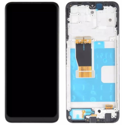 Přední kryt T-Mobile REVVL 6 Pro Black / černý + LCD + dotyková deska, Originál