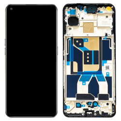 Přední kryt Realme GT 5G Black / černý + LCD + dotyková deska, Originál