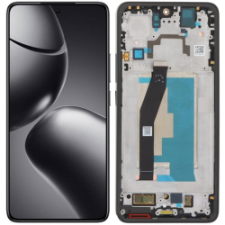 Přední kryt Xiaomi 14T Pro Titan Black / černý + LCD + dotyková deska, Originál