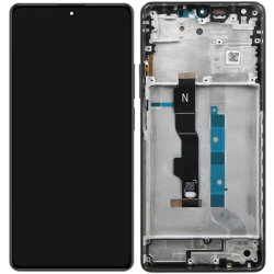Přední kryt Xiaomi Redmi Note 13 5G Black / černý + LCD + dotyková deska, Originál - TFT