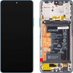 Přední kryt Huawei Honor Magic4 Lite Blue / modrý + LCD + dotyková deska, Originál