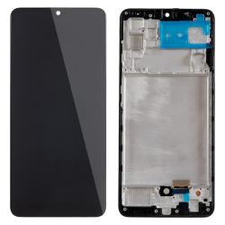 Přední kryt Samsung A325 Galaxy A32 4G Black / černý + LCD + dotyková deska, Originál