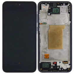 Přední kryt Samsung A356 Galaxy A35 5G Black / černý + LCD + dotyková deska, Originá - TFT