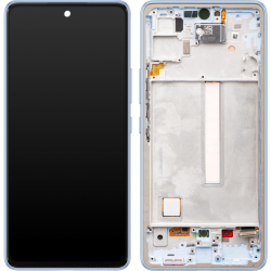 Přední kryt Samsung A536 Galaxy A53 5G Blue / modrý + LCD + dotyková deska, Originál