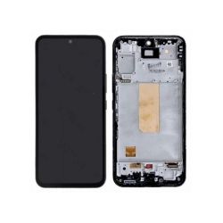 Přední kryt Samsung A546 Galaxy A54 5G Black / černý + LCD + dotyková deska, Originál