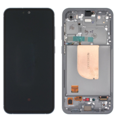 Přední kryt Samsung S711B Galaxy S23 FE 5G Black / černý + LCD + dotyková deska, Originál