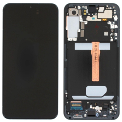 Přední kryt Samsung S906B Galaxy S22 Plus 5G Black / černý + LCD + dotyková deska, Originá