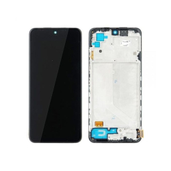 Přední kryt Xiaomi Redmi Note 10 4G, 10S Black / černý + LCD + dotyková deska, Origi - TFT