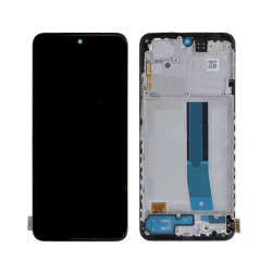 Přední kryt Xiaomi Redmi Note 11 Black / černý + LCD + dotyková deska, Originál - TFT