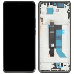 Přední kryt Xiaomi Redmi Note 14 Pro+ 5G Black / černý + LCD + dotyková deska, Originál