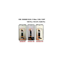 LCD Doogee V30, V30 Pro + dotyková deska Black / černá, Originál