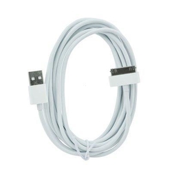 Datový kabel Apple iPhone 3G, 3GS, 4, 4S barva bílá - 2 metry