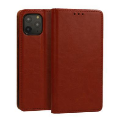 Pouzdro Book Leather Special Apple iPhone 12 Pro Max 6.7 hnědé