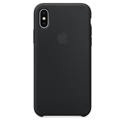 Silicone Case Apple iPhone X, iPhone XS black MXWN2FE A