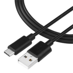 Datový kabel datový a nabíjecí Tactical Smooth Thread USB-A na USB-C 1m Black