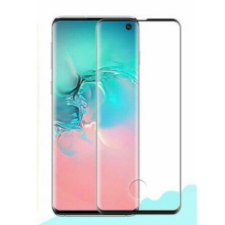 Tvrzené sklo 3D Samsung N975 Galaxy Note 10+ Black / černé - otvor pro čtečku otisku prstů