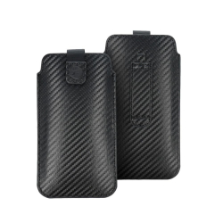 Pouzdro Deko Carbon R15 Sam. A20e, A41, S20, Huawei Y5 2019 černé