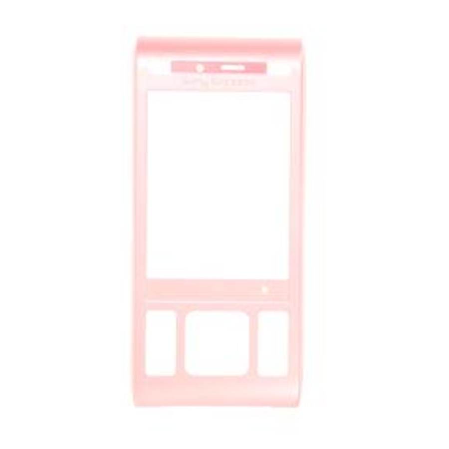 Přední kryt Sony Ericsson C905 Pink / růžový, Originál