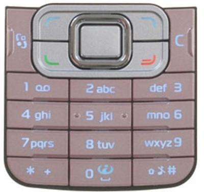Klávesnice Nokia 6120, 6121 Classic Pink / růžová, Originál
