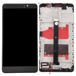 Přední kryt Huawei Mate 9 Black / černý + LCD + dotyková deska, Originál