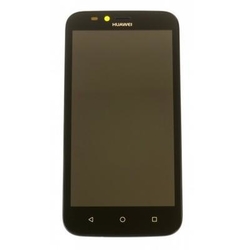 Přední kryt Huawei Ascend Y625 Black / černý + LCD + dotyková deska, Originál